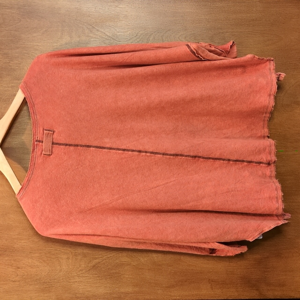Free People First Base Henley In Copper Size S - Picture 5 of 10